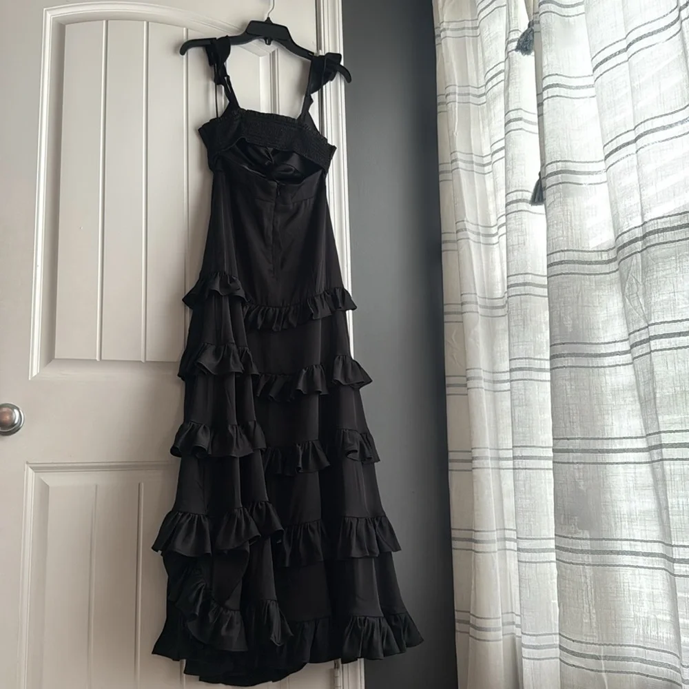 Altar’d State Black Ruffle Dress - Picture 2 of 6
